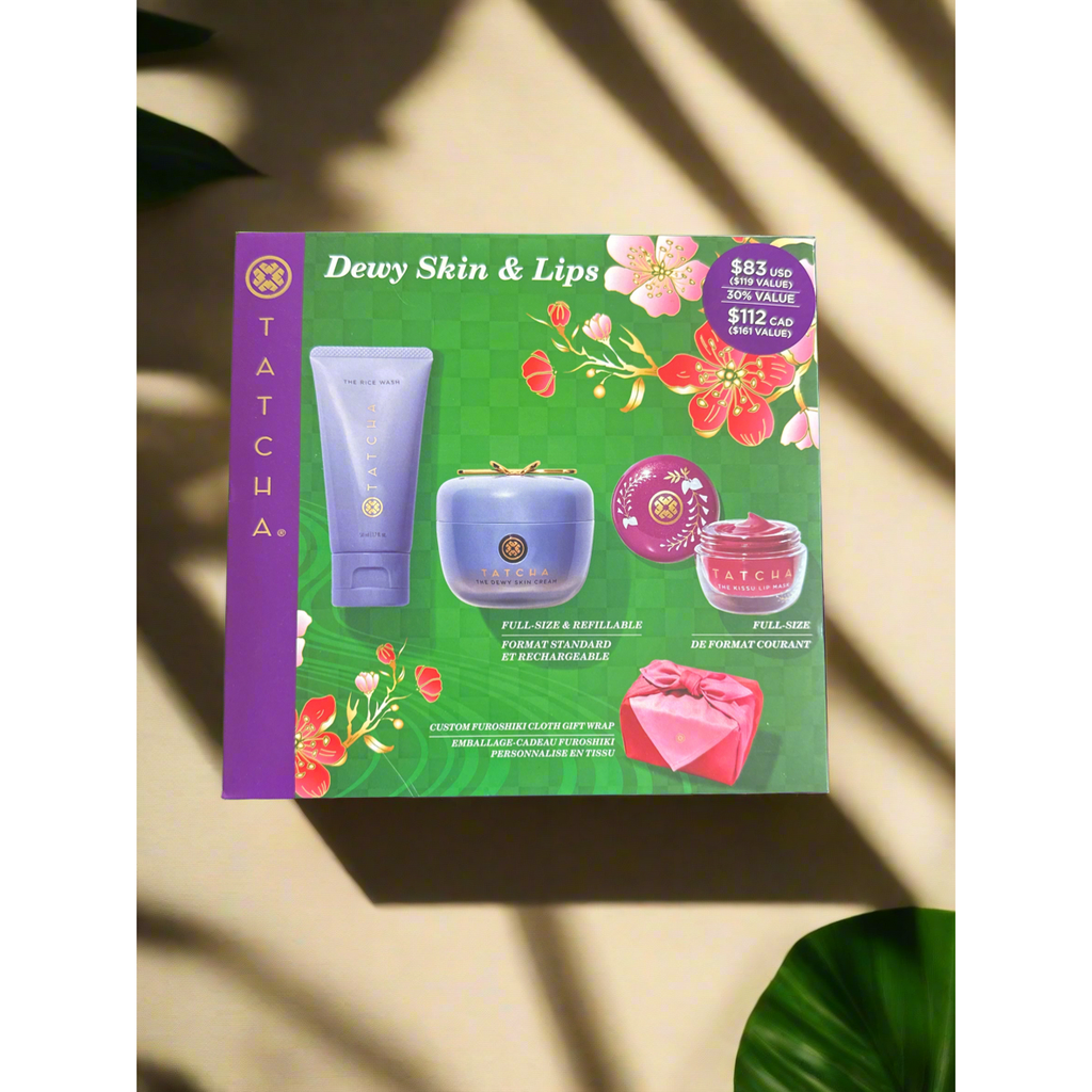 TATCHA DEWEY SKIN AND LIP SET