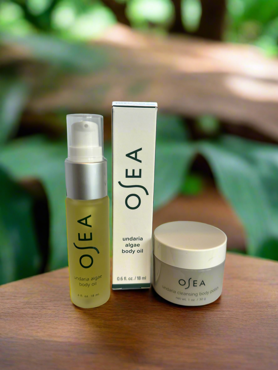OSEA Body Oil and Cleansing Body Polish (Travel/Mini) Set