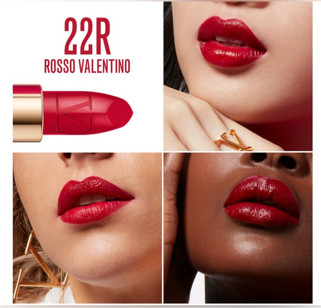 Valentino Rosso Couture Pouch Lipstick Set - 2 Lipstick refills + 1 Case