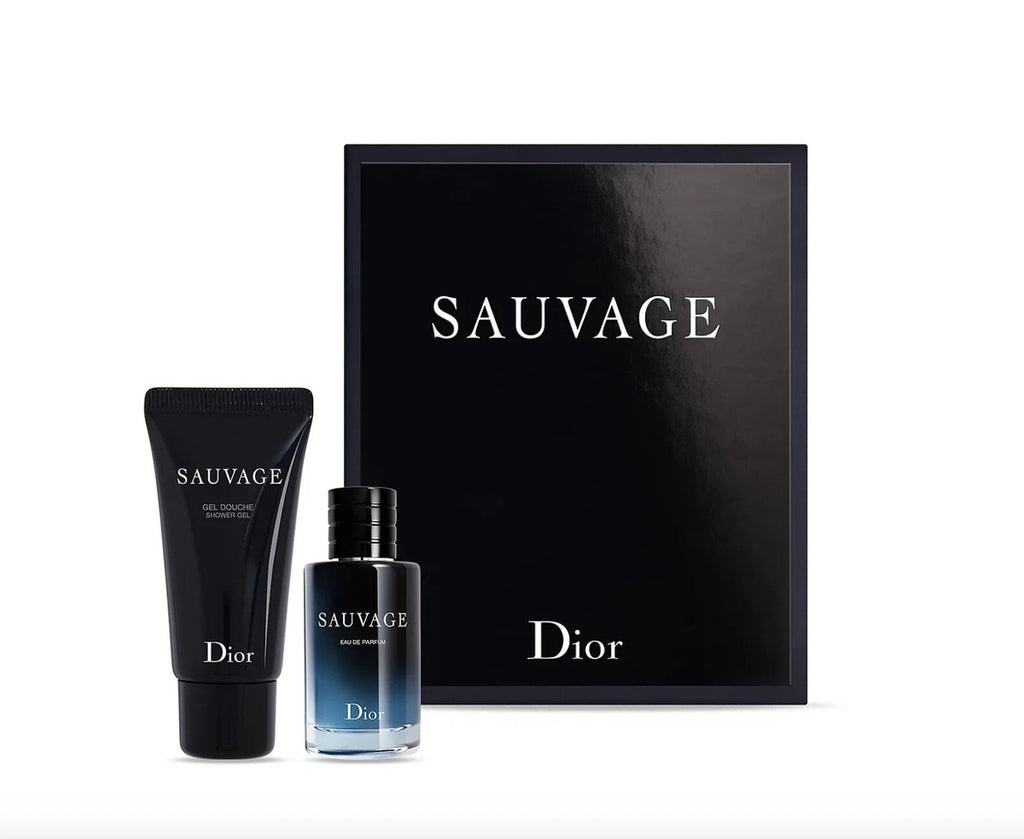 Dior Sauvage Perfume for Men – Mini Fragrance Gift Set EDP & Shower Gel Duo Travel Set