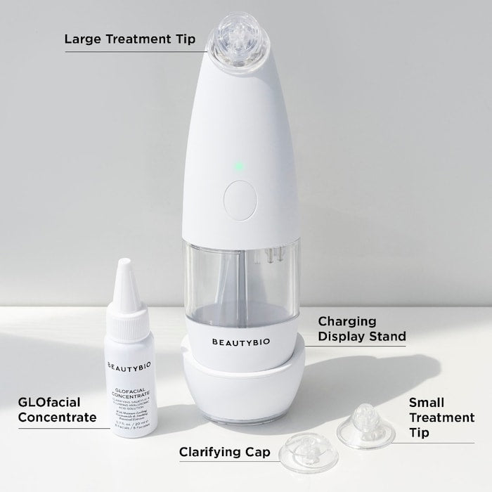 BeautyBio 
GLOfacial Hydro-Infusion Pore Cleansing + Blue LED Clarifying Tool
