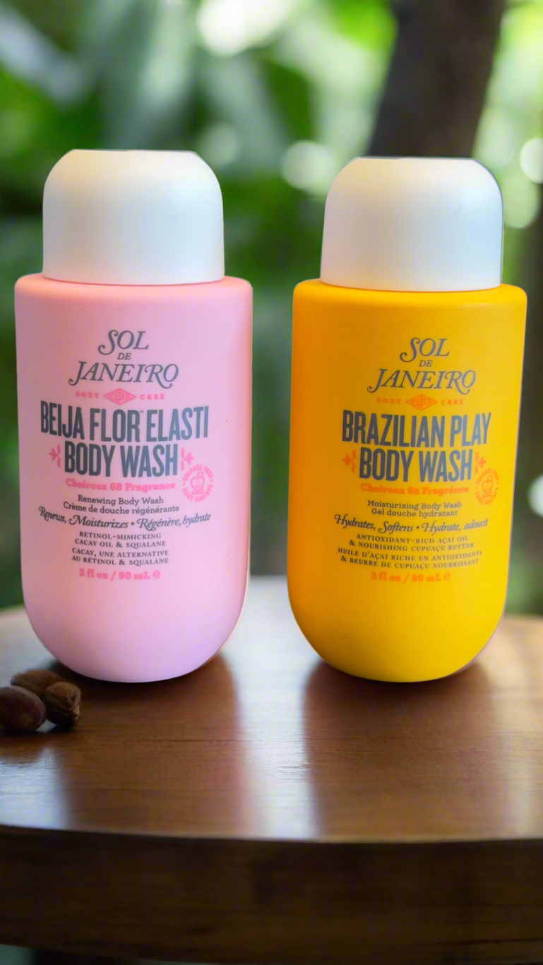 Sol de Janeiro Brazilian 4 Play Moisturizing Shower Cream-Gel 3 oz 2 Pack