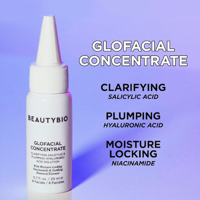 BeautyBio 
GLOfacial Hydro-Infusion Pore Cleansing + Blue LED Clarifying Tool