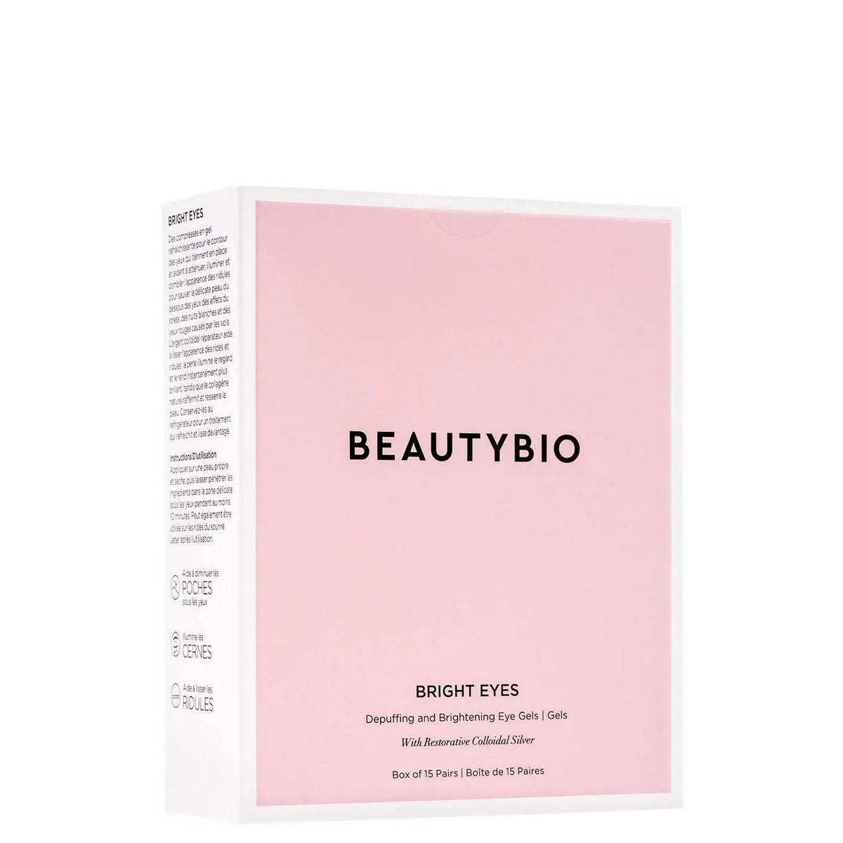 BeautyBio 
Bright Eyes Restorative Colloidal Silver Depuffing & Brightening Eye Gels