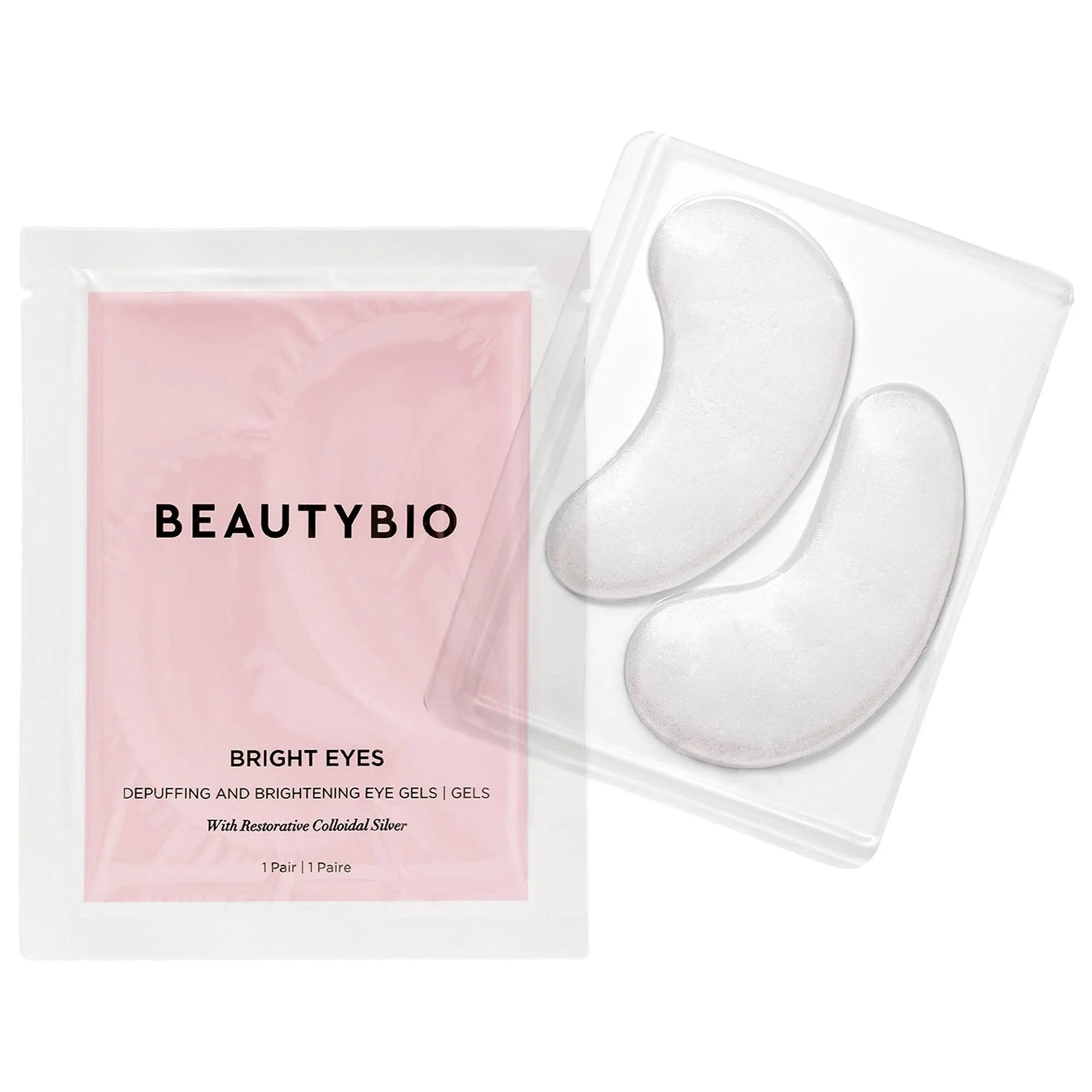 BeautyBio 
Bright Eyes Restorative Colloidal Silver Depuffing & Brightening Eye Gels