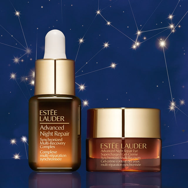 Powerful Nighttime Repair
Repair Serum + Eye Gel-Creme Mini Skincare Set